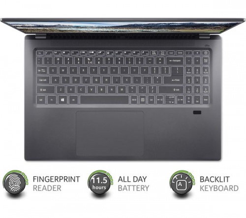 GradeB - ACER Swift 3 16.1in Grey Laptop - Intel i7-11370H 8GB RAM 1TB SSD - Windows 10 | Full HD screen