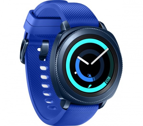 SAMSUNG Gear Sport - Blue - Silicone Strap