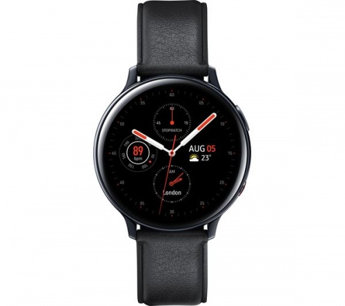 Grade2B - SAMSUNG Galaxy Watch Active2 4G Black - Leather & Stainless Steel | 44 mm