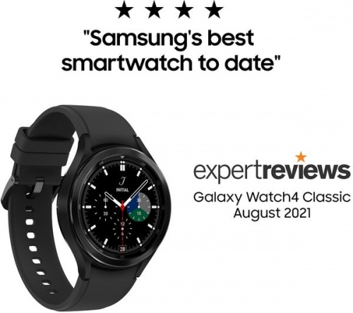 SAMSUNG Galaxy Watch4 Classic BT Black Stainless Steel | 46 mm Water resistant