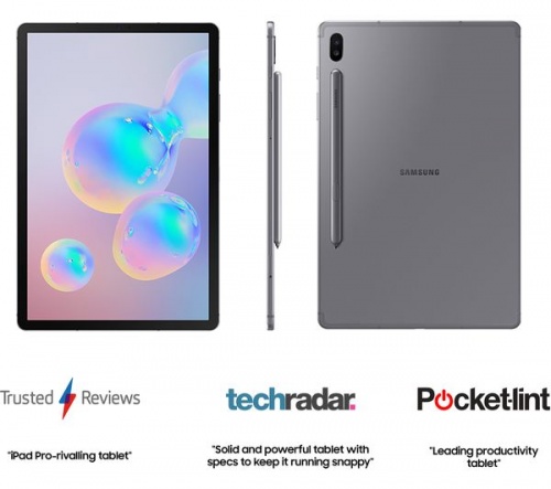 SAMSUNG Galaxy Tab S6 10.5” Mountain Grey 4G Tablet - 256 GB  Android 9.0 (Pie)