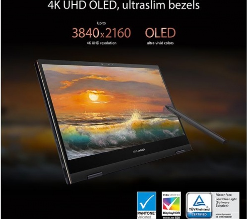 ASUS Zenbook S Flip UX371EA 13.3in 2-in-1 Black Laptop - Intel i7-1165G7 16GB RAM 1TB SSD - Windows 10 | 4K Ultra HD touchscreen