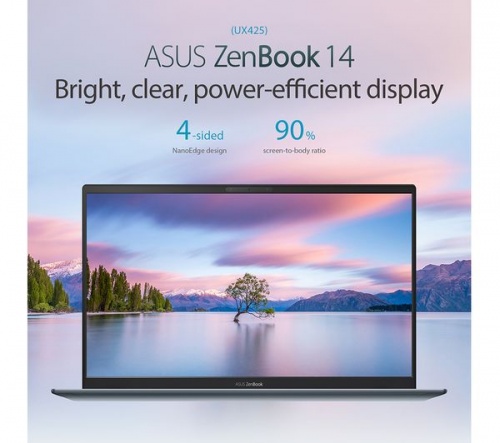 ASUS ZenBook UX425JA 14in Grey Laptop - Intel i3-1005G1 8GB RAM 256GB SSD - Windows 10 | Battery life: Up to 22 hours