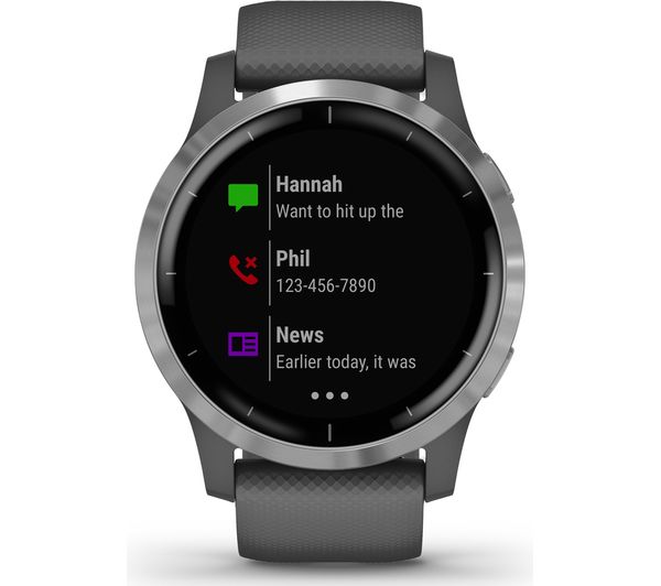 GradeB - GARMIN vivoactive 4 Large - Shadow Grey + Silver