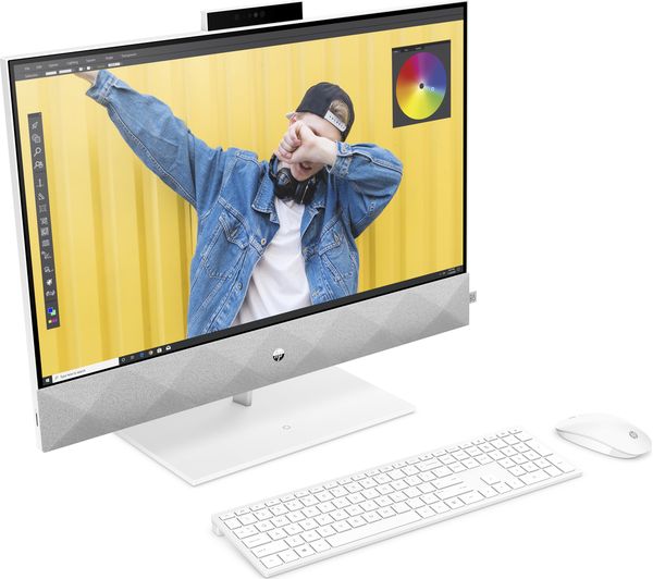 HP Pavilion 24-k0003na 23.8in White All-in-One PC - AMD Ryzen 5 4600H 8GB RAM 512GB SSD - Windows 10