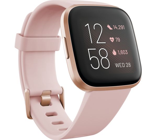 Grade2B - FITBIT Versa 2 Petal & Copper Rose with Amazon Alexa