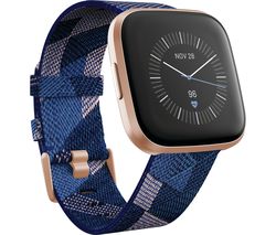 GradeB - FITBIT Versa 2 Special Edition with Amazon Alexa - Navy & Pink Woven Strap