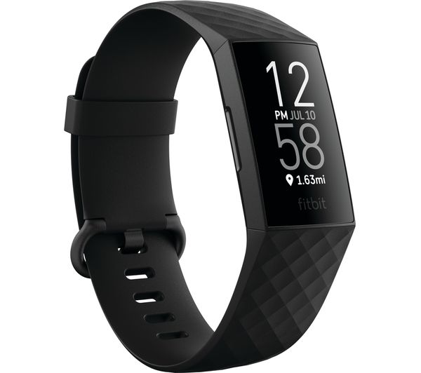 GradeB - FITBIT Charge 4 Black Fitness Tracker - Universal