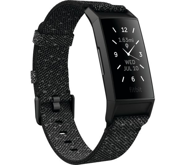 GradeB - FITBIT Charge 4 Fitness Tracker Granite Black - Universal