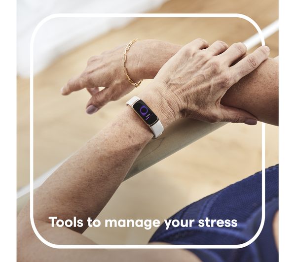 Grade2B FITBIT Luxe Universal Fitness Tracker Lunar White & Soft Gold