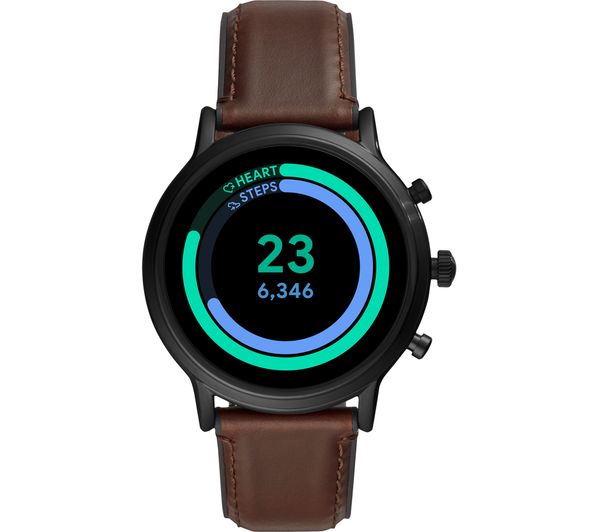 FOSSIL Carlyle HR FTW4026 Smartwatch - Brown | Leather Strap