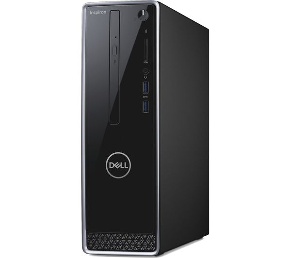 GradeB - DELL Inspiron 3470 Black & Silver Desktop PC - Intel i5-9400 8GB RAM 1TB HDD - Windows 10