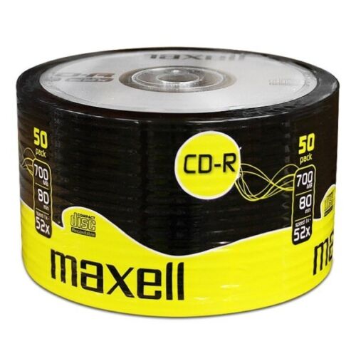 Maxell CD-R 80 700MB 80Min (52x) 50 Pack Shrink Wrap |  624036