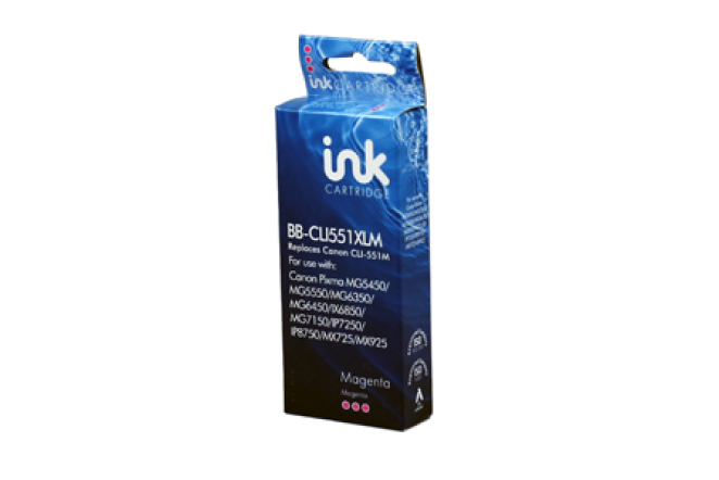 Bluebox Canon CLI 551XL Magenta CLI551XL Inkjet Cartridge 12ml