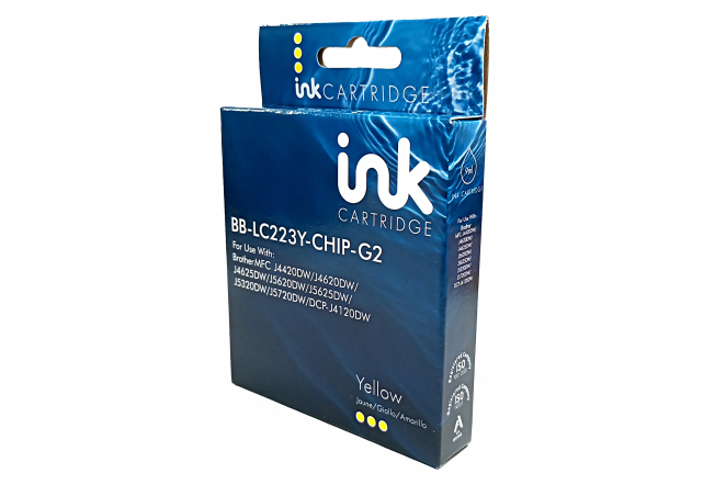 Bluebox Brother LC 223 Yellow (LC223) Inkjet Cartridge (10.6ml) G2