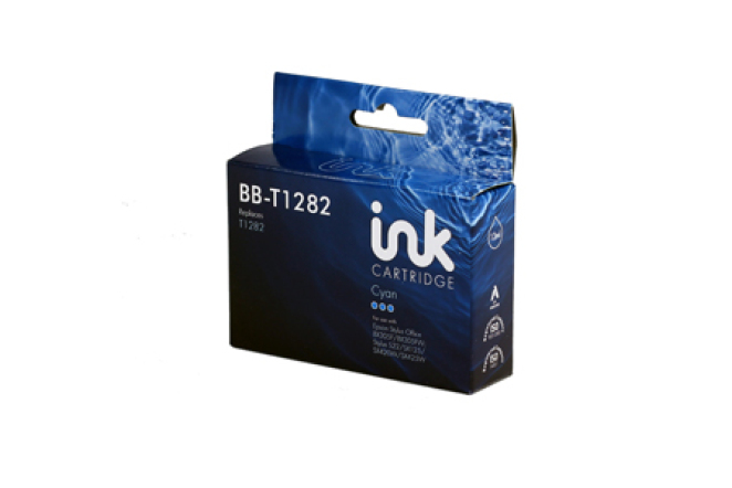 Bluebox Compatible Epson T1282 Cyan C13T12824010 Inkjet Cart