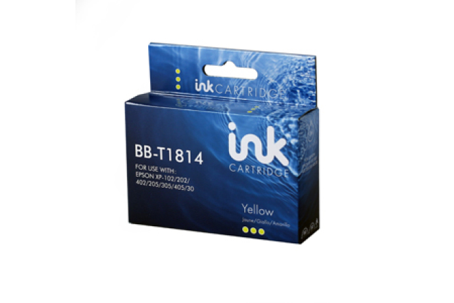 Bluebox Compatible Epson T1814 Yellow Cartridge