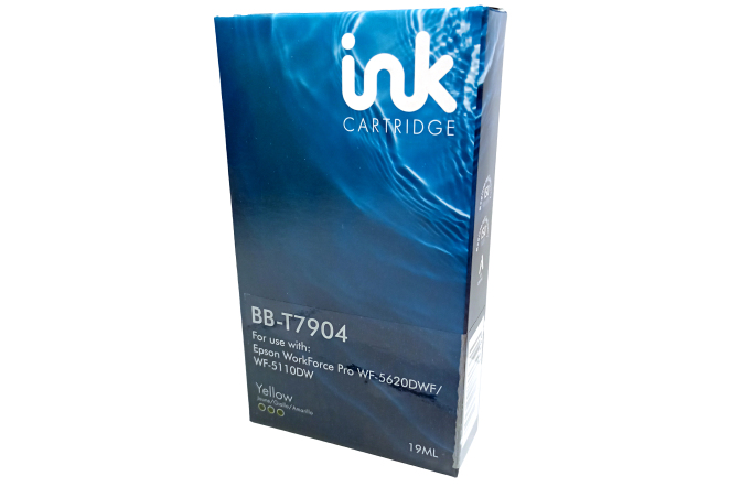 Bluebox Compatible Epson Printer Ink T7904 79XL Yellow 19ML