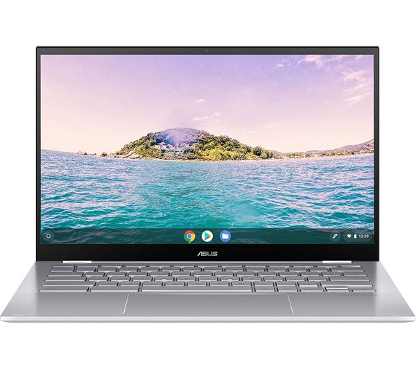 GradeB - ASUS Flip C436 14in 2-in-1 White Chromebook - Intel i5-10210U 8GB RAM 256GB SSD - ChromeOS