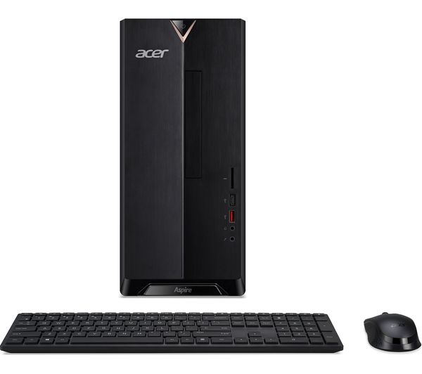 GradeB - ACER Aspire TC-1660 Black Desktop PC - Intel i7-11700 8GB RAM 1TB HDD + 256GB SSD - Windows 10