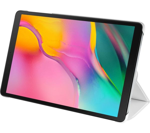 GradeB - SAMSUNG 10.1in Galaxy Tab A 2019 Book Cover - White Plastic