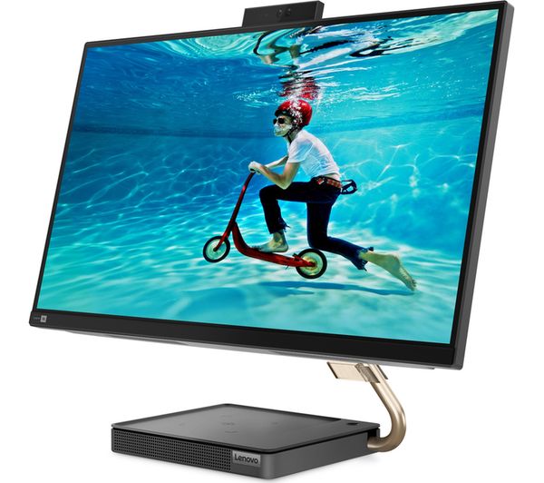 LENOVO IdeaCentre AIO 5i 27in Grey All-in-One PC - Intel i5-10400T 8GB RAM 512GB SSD - Windows 10/11 | Quad HD display