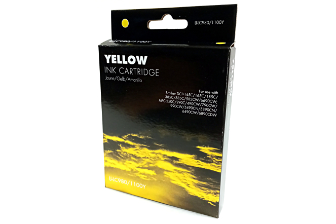 IJ Compatible Brother LC980 1100Y Yellow