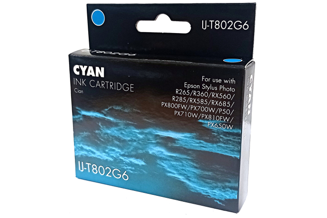 Ij Compatible Epson T0802 Cyan Ink Cartridge