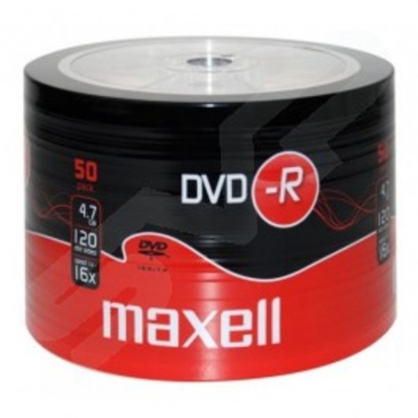 Maxell DVD-R 4.7Gb 16x Branded Top 50 Shrink (275732)