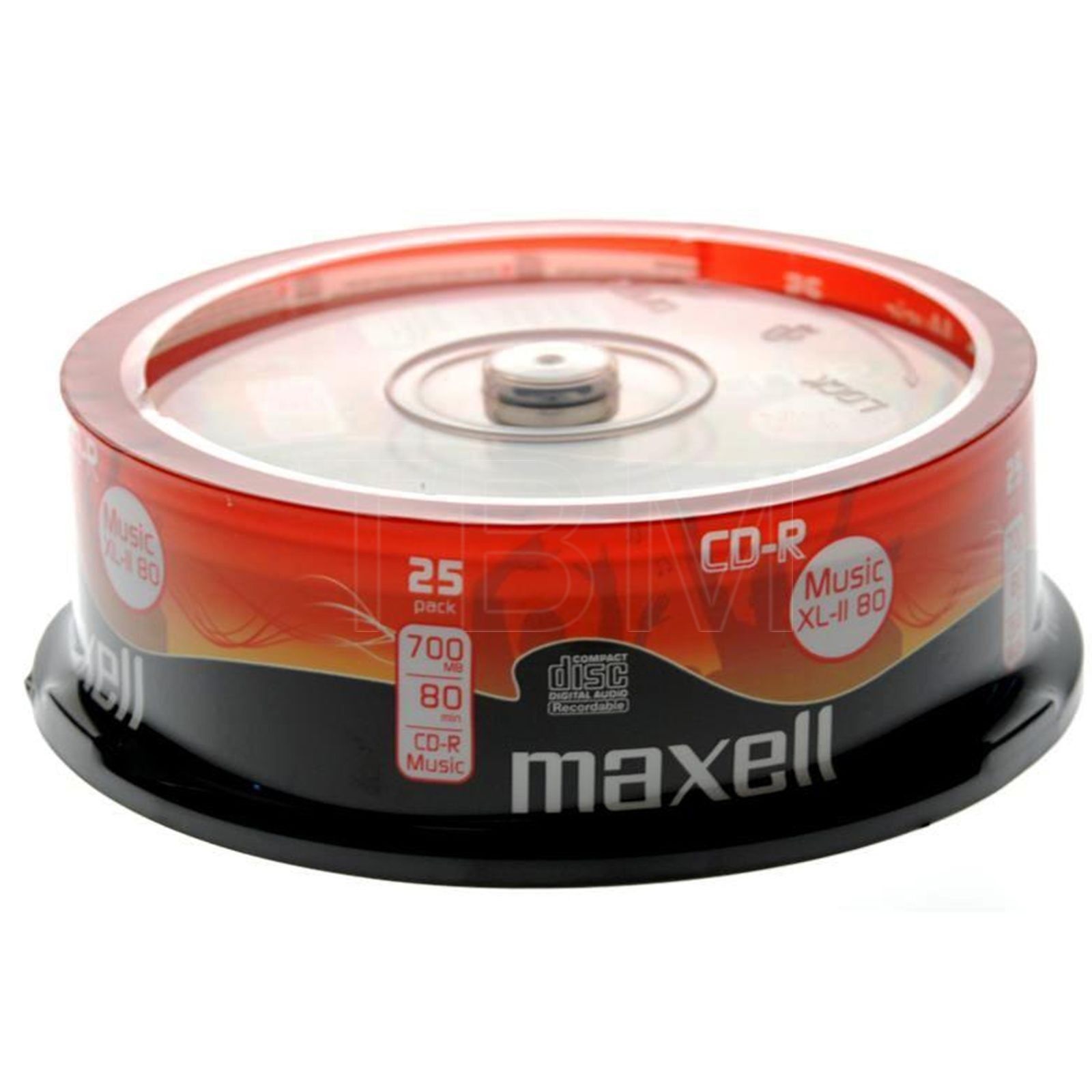 Maxell 52x Branded Audio CD-R XL-II 80 in cake Pack of 25