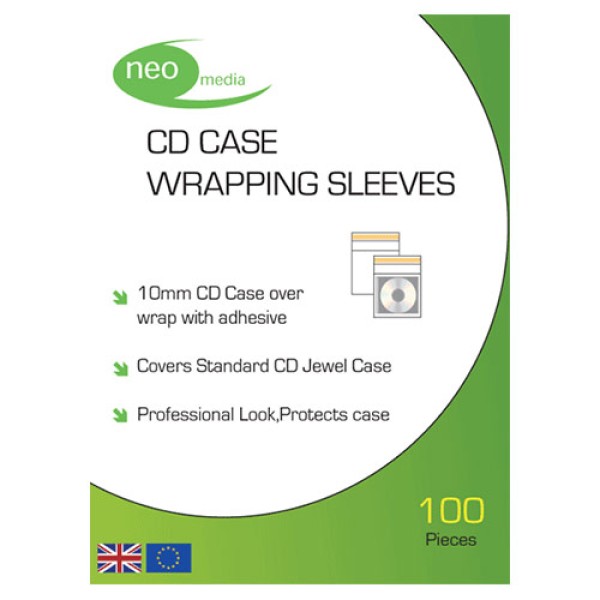 Neo Clear 14mm DVD Case Wrapping Sleeve 200 Pack