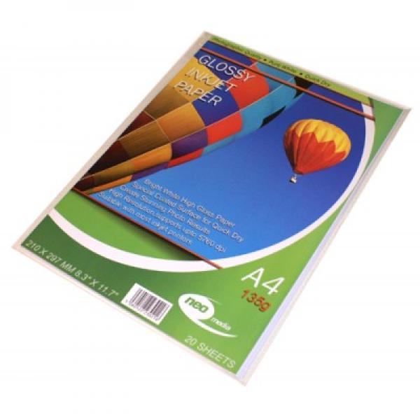 Neo Media 135g A4 Photo Gloss Paper (20 sheets)