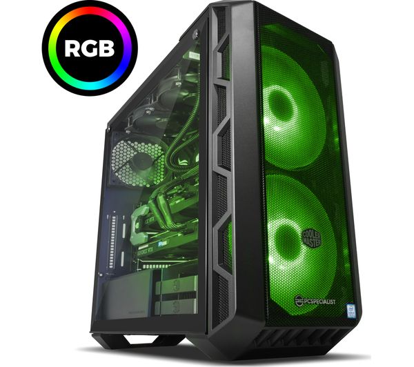 GradeB - PC SPECIALIST Vortex XE Gaming PC - Intel i9-9900K (Unlocked) 32GB RAM 2TB HDD + 512GB SSD RTX 2080 Ti x 2 - Windows 10