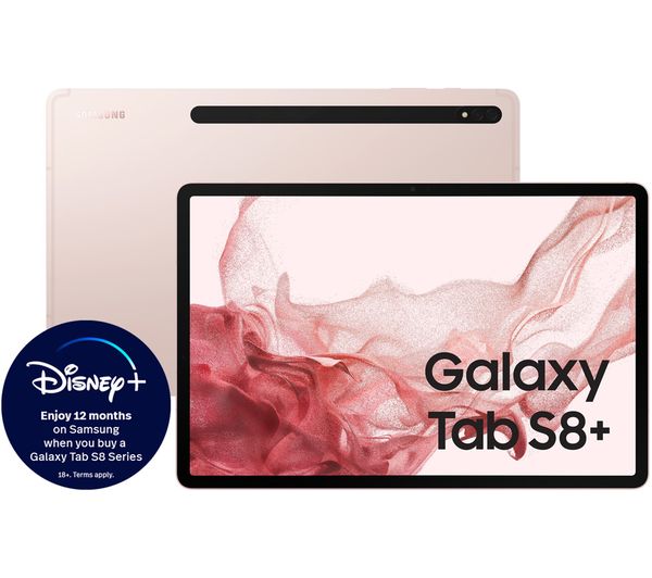 SAMSUNG Galaxy Tab S8 Plus 12.4in Pink Gold Tablet - 128GB