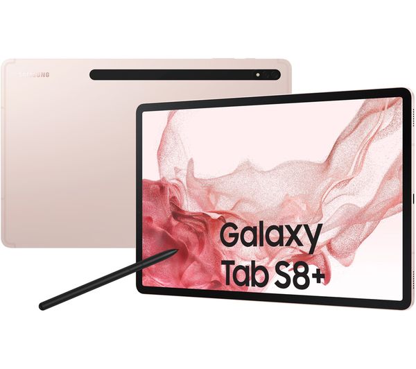 SAMSUNG Galaxy Tab S8 Plus 12.4in Pink Gold Tablet - 128GB