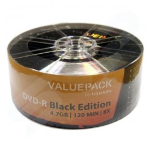 Traxdata DVDR Blank discs 8x Black Value Edition 4.7GB Ritek G05 Dye