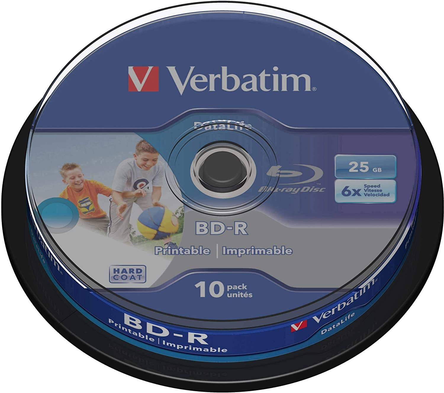 Verbatim Blu Ray  25GB  10pk print 6x 43804