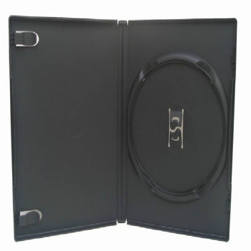 100x Single Black DVD/CD Cases 14MM